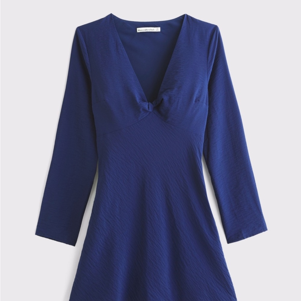 Abercrombie & Fitch Deep Blue V-Neck Dress